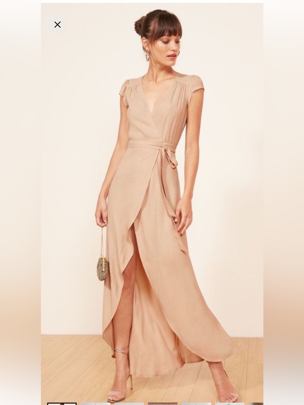 Reformation wrap dress XS NWT
